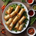 VEGETABLE SPRING ROLL (V) (6 PCS)